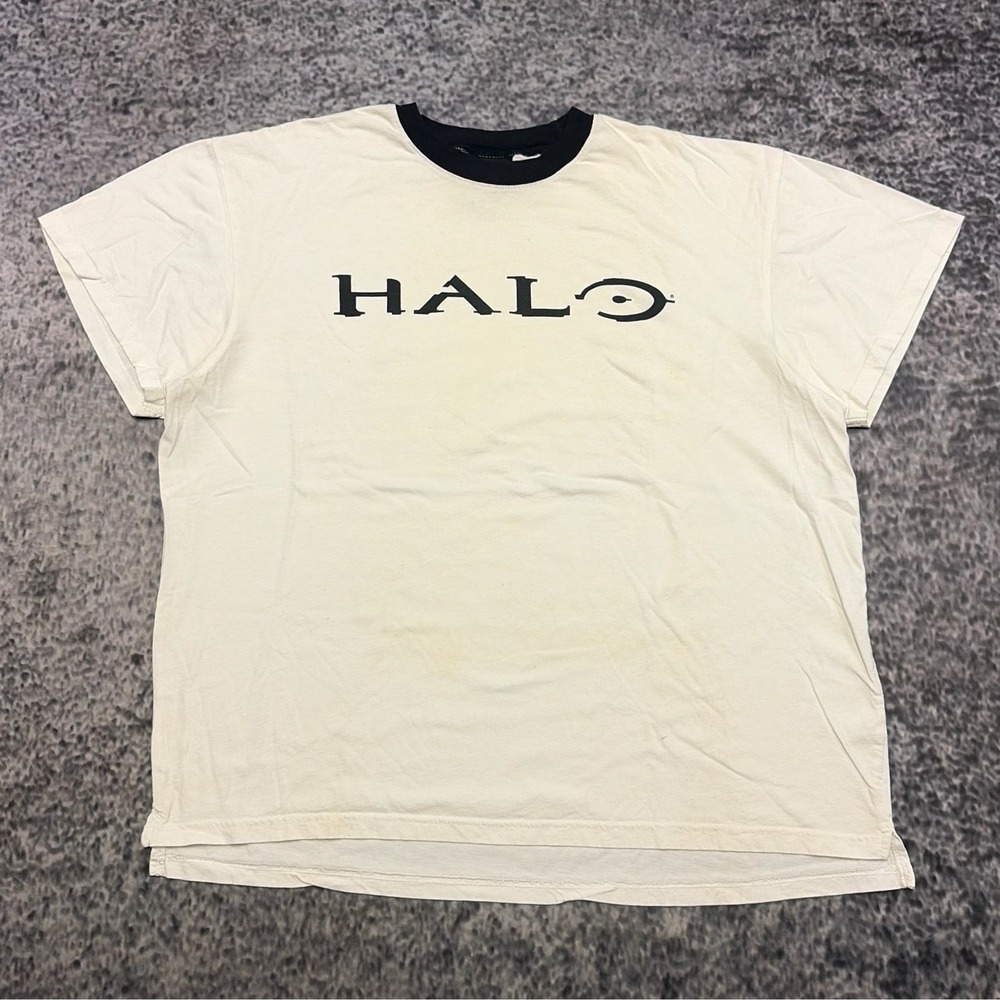 Vintage Halo T Shirt Xbox 360 Mens XL Boxy White Sleep Wear Promo Y2K 2000s
